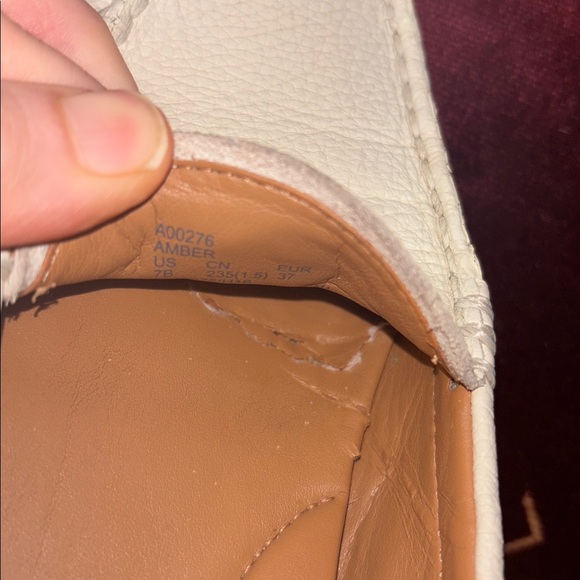 Coach Amber Driving Loafer Flat Moccasin White 7 Leather Designer Casual Cute - Picture 14 of 17